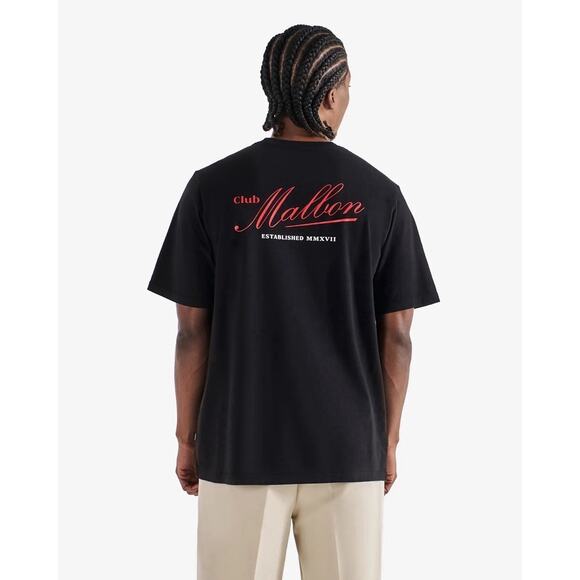 Malbon Other - Malbon Golf Bermuda Members Tee Shirt Medium Black Red Logo NWT
